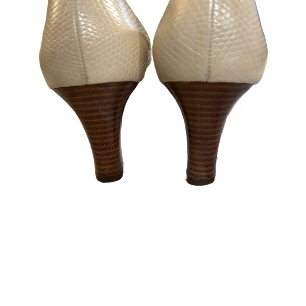Salvatore Ferragamo Snakeskin Leather Pumps Shoes Size 9AA - Picture 5 of 6